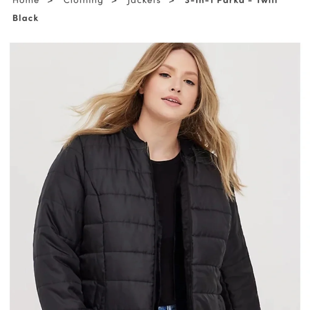3-IN-1 PARKA - TWILL BLACK - Picture 5 of 12